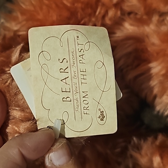 Russ Berrie Marmalade Pink Bear Plush Stuffed Animal Toy Plush From The Past 13" - Picture 2 of 4